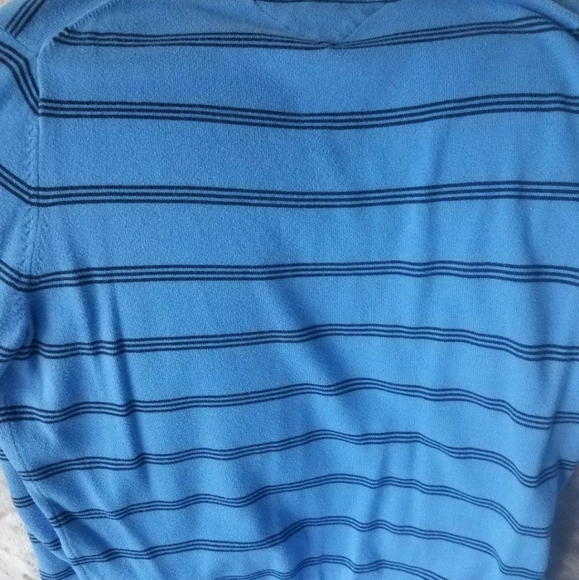 Mens Tommy Hilfiger Sweater XL Blue with Black - Picture 4 of 5